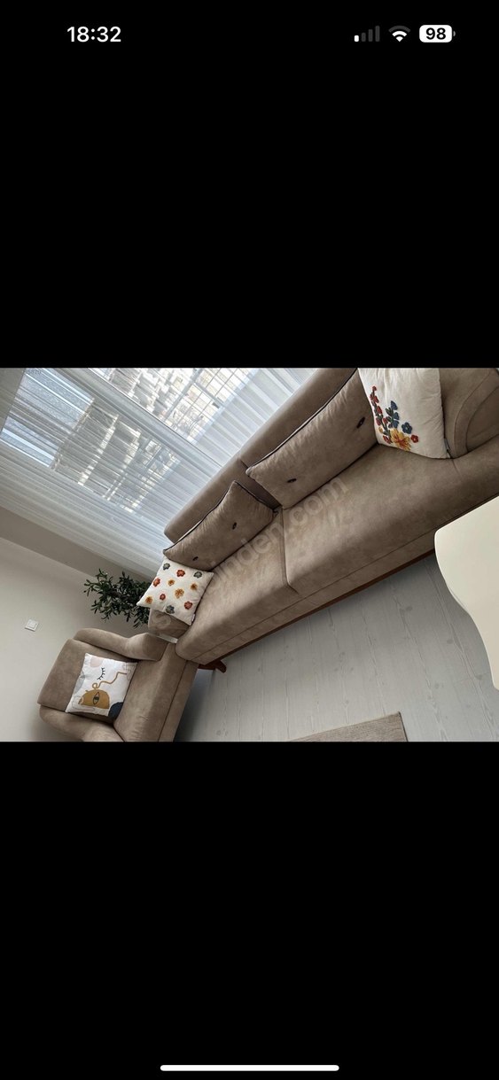 5 adet kırlent Renkli Nakışlı Beyaz Dekoratif Yastık - Görsel 3