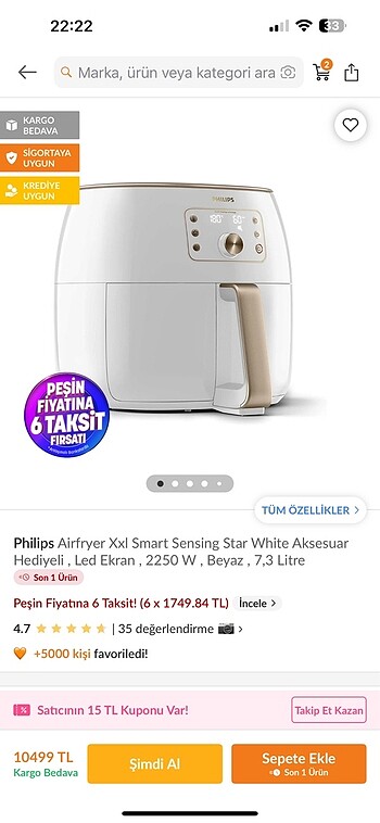 Philips XXL airfryer