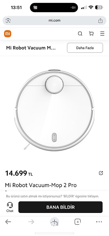 Xiaomi mop 2 pro robot süpürge