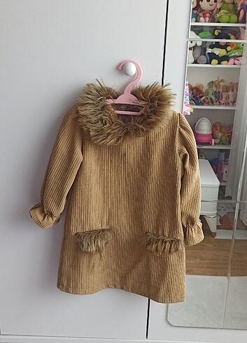 Kürklü bebek elbise