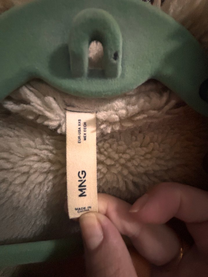 Kürklü Kadın Biker Mont - Görsel 3