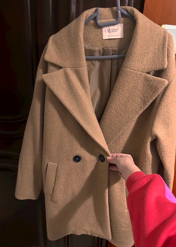 Camel Midi boy Kadın Kaban - Görsel 4