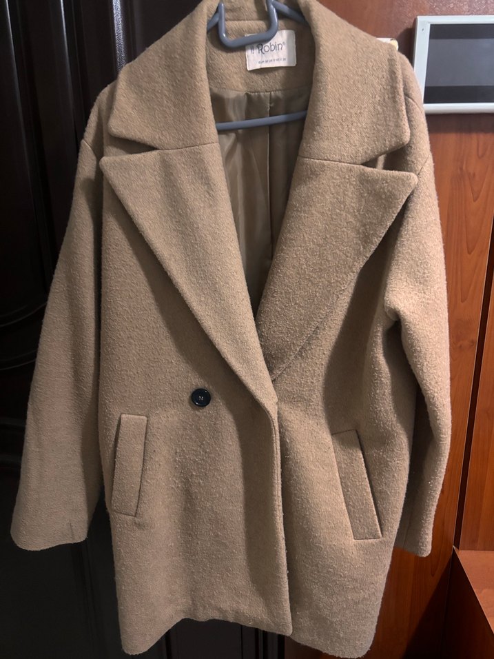 Camel Midi boy Kadın Kaban - Görsel 2