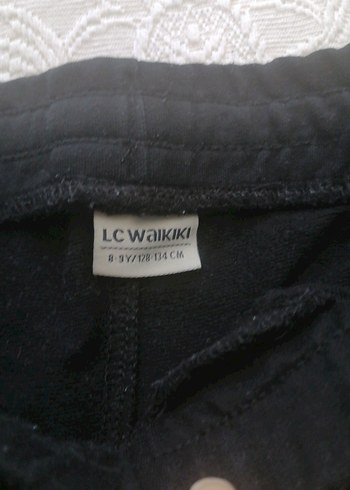 LC Waikiki Kız Çocuk Siyah Pamuklu Fermuarlı Dar Pantolon