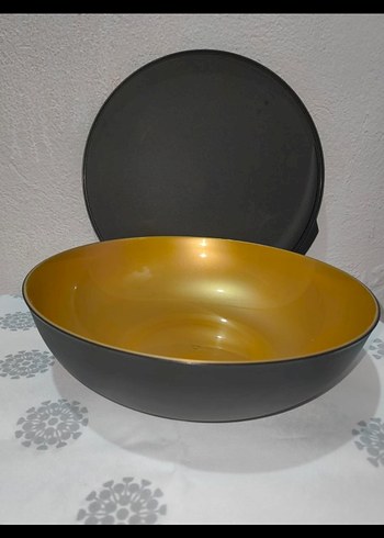 Tupperware Altın Renk Berrak 3,5 lt