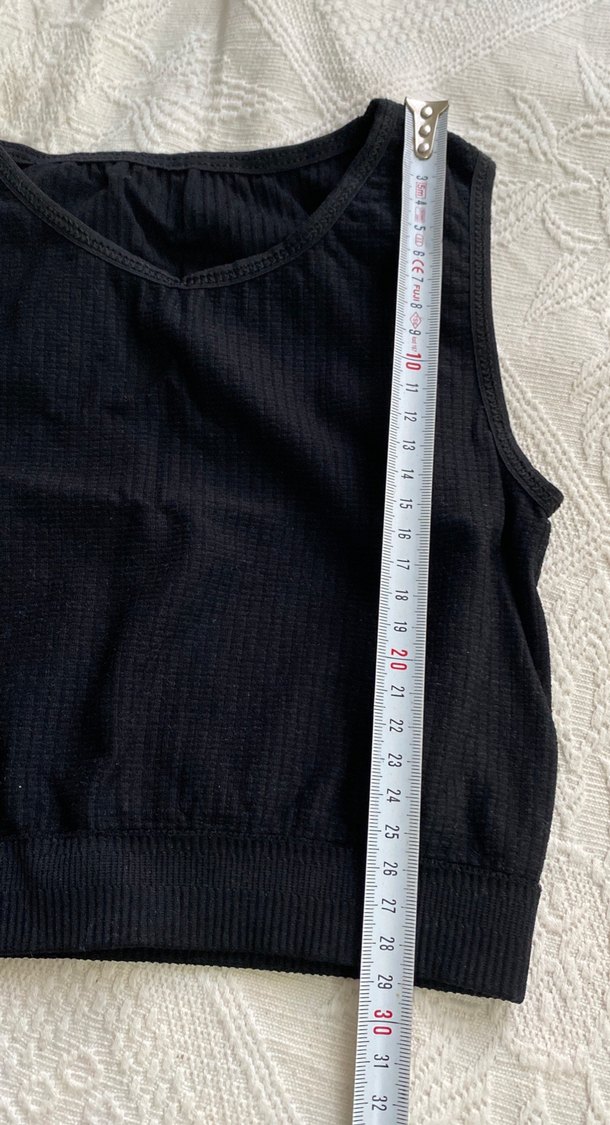 Kız Çocuk Siyah Kolsuz Basic Atlet - Görsel 2