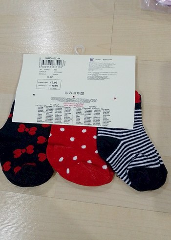 Kız Bebek Pamuklu Desenli Çorap Seti 3'lü - Görsel 4