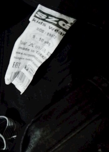 Erkek çocuk Siyah Kot Pantolon - Günlük Rahat Kesim - Görsel 4