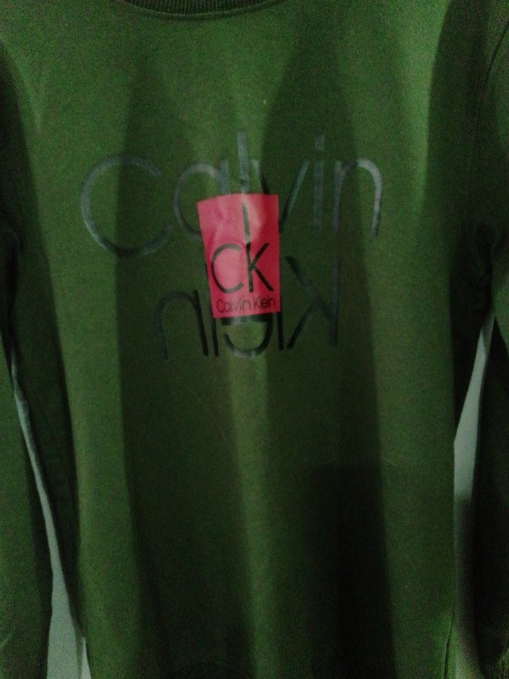 Erkek Haki Baskılı Uzun Kollu Sweatshirt - Görsel 3