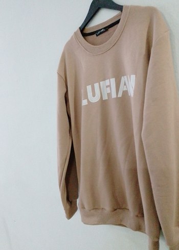 Bej LUFIAN Baskılı Erkek Sweatshirt - Görsel 7