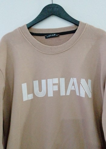 Bej LUFIAN Baskılı Erkek Sweatshirt - Görsel 4