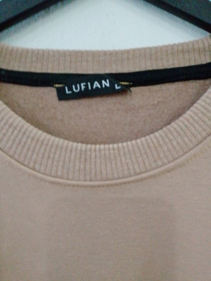 Bej LUFIAN Baskılı Erkek Sweatshirt - Görsel 5