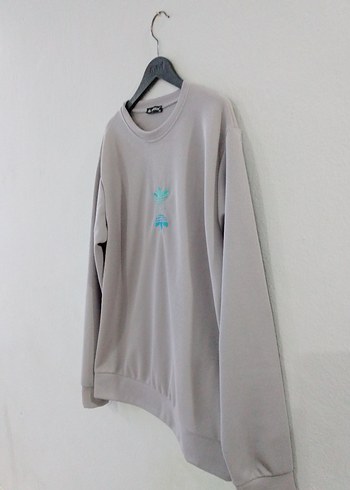 Gri Kadın Uzun Kollu Sweatshirt - Görsel 7