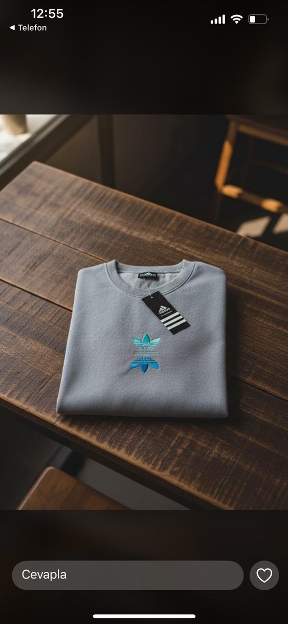 Gri Kadın Uzun Kollu Sweatshirt - Görsel 2