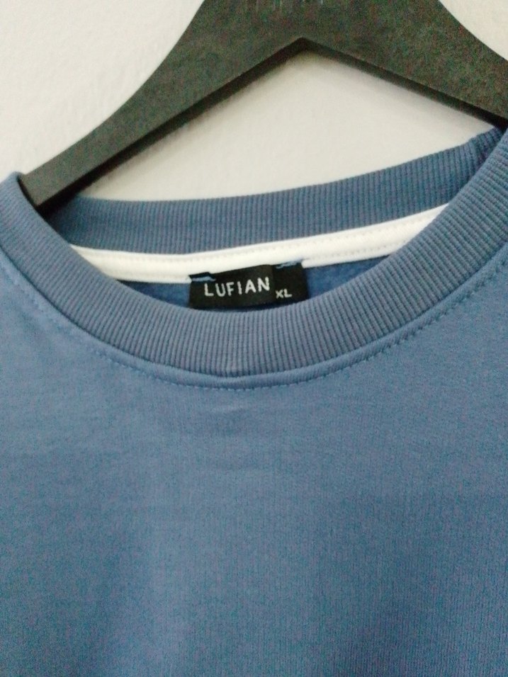 Lufian Mavi Denim Sweatshirt - Görsel 4