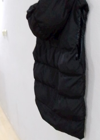 Siyah Fermuarlı Yüksek Yakalı Kadın Yelek - Görsel 5