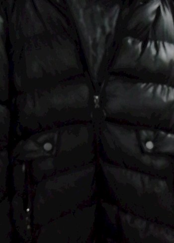 Siyah Uzun Kadın Kışlık Mont - Görsel 7