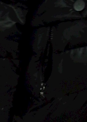 Siyah Uzun Kadın Kışlık Mont - Görsel 3