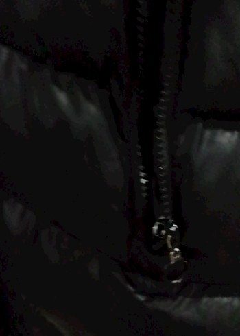 Siyah Uzun Kadın Kışlık Mont - Görsel 2