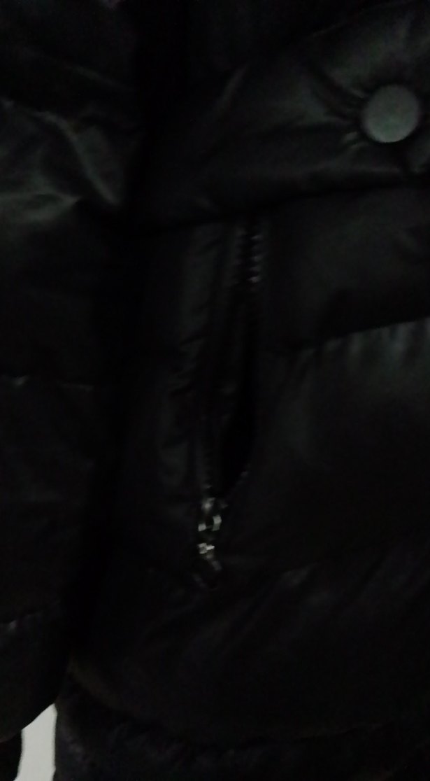 Siyah Uzun Kadın Kışlık Mont - Görsel 3