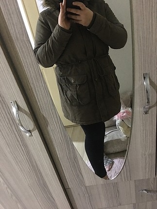 LC Waikiki Lcw yeşil içi tüylü kaban