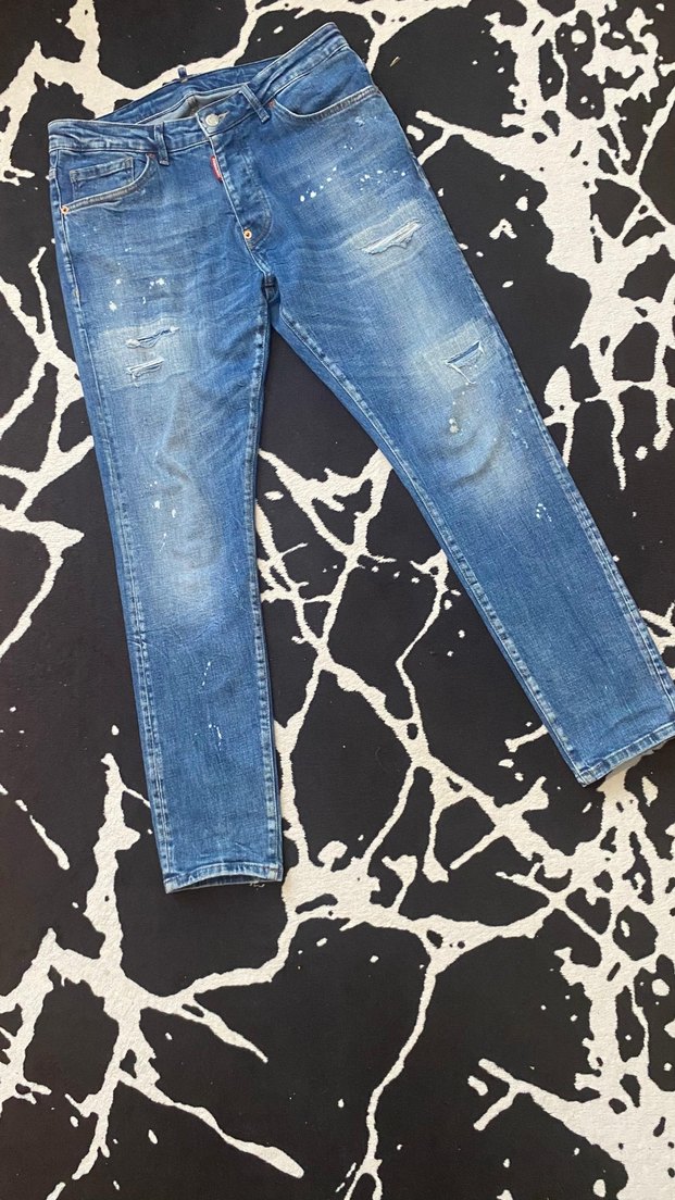 Erkek Mavi Denim Kot Pantolon - Görsel 2