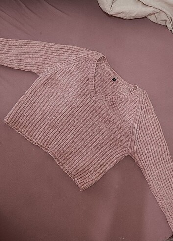 Trendyol & Milla Crop V yaka kazak