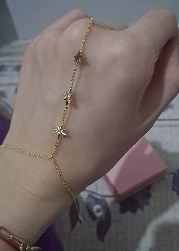 Bohem Tarzı Altın Renkli Kadın El Zinciri - Görsel 5