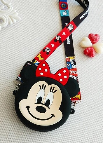 Minnie mouse silikon çanta 