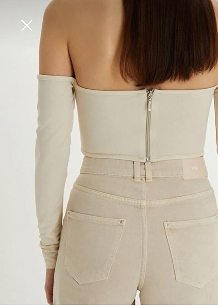 Krem bluz - Görsel 4