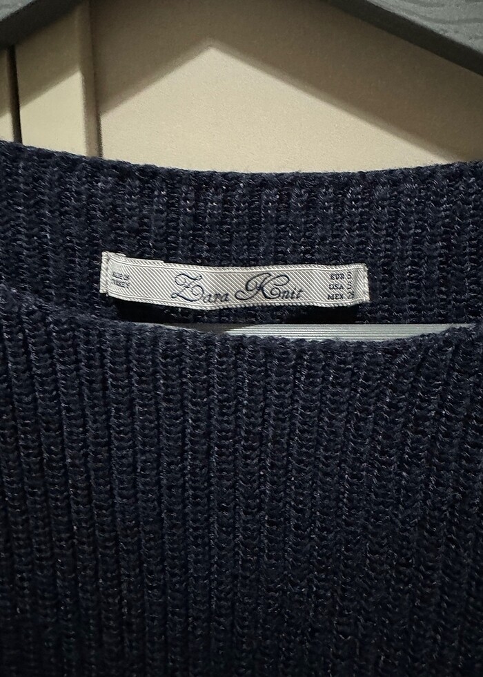 Lacivert kazak - Görsel 3