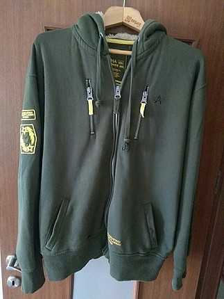 Unisex kapşonlu üst