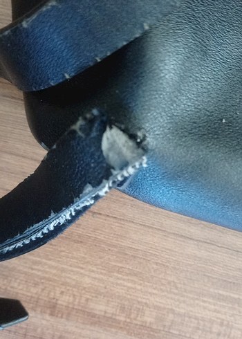 Beden mavi Renk Siyah ip büzmeli çanta
