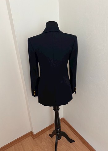 s Beden siyah Renk Lacivert Düğmeli Kadın Blazer Ceket. /301