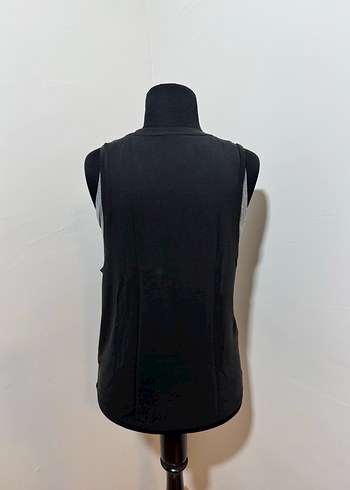 Siyah Baskılı Rahat Kadın Atlet./1580 - Görsel 6