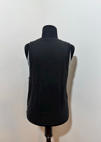 Siyah Baskılı Rahat Kadın Atlet./1580 - Görsel 7