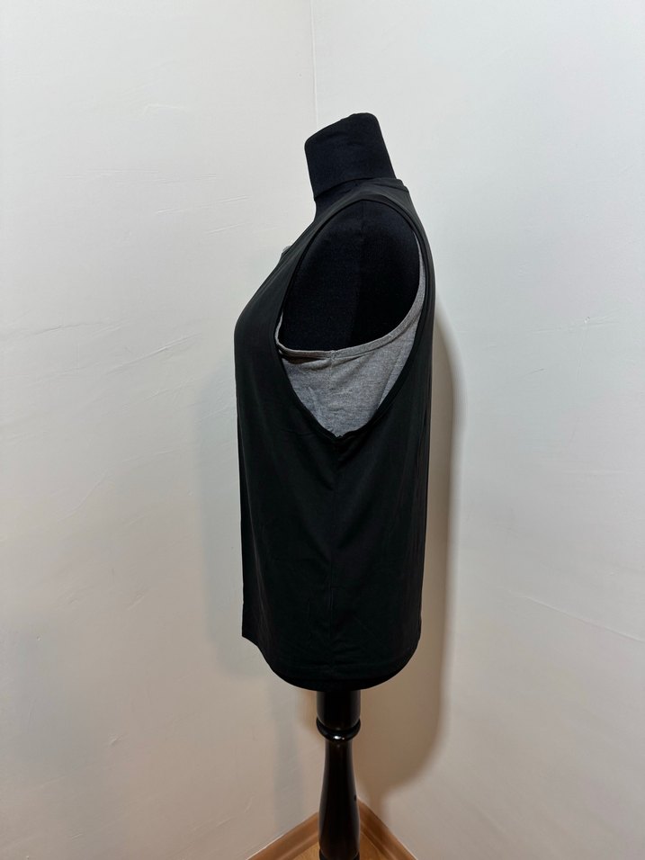 Siyah Baskılı Rahat Kadın Atlet./1580 - Görsel 4