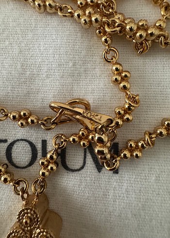 Beden Uzun Zincir Detaylı Etnik Gold Kadın Kolye TOHUM MARKASI.T191