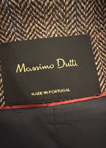 s Beden kahverengi Renk Düğmeli Kahverengi Kadın Yün Blazer Ceket. /610