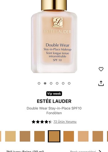 Estee Lauder Estee Lauder Double Wear Fondöten SPF10 30ml. ./11