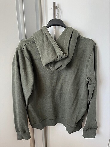 s Beden haki kapüşonlu sweatshirt