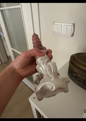 Beden çeşitli Renk Bej Gül Detaylı Gri Mumluk