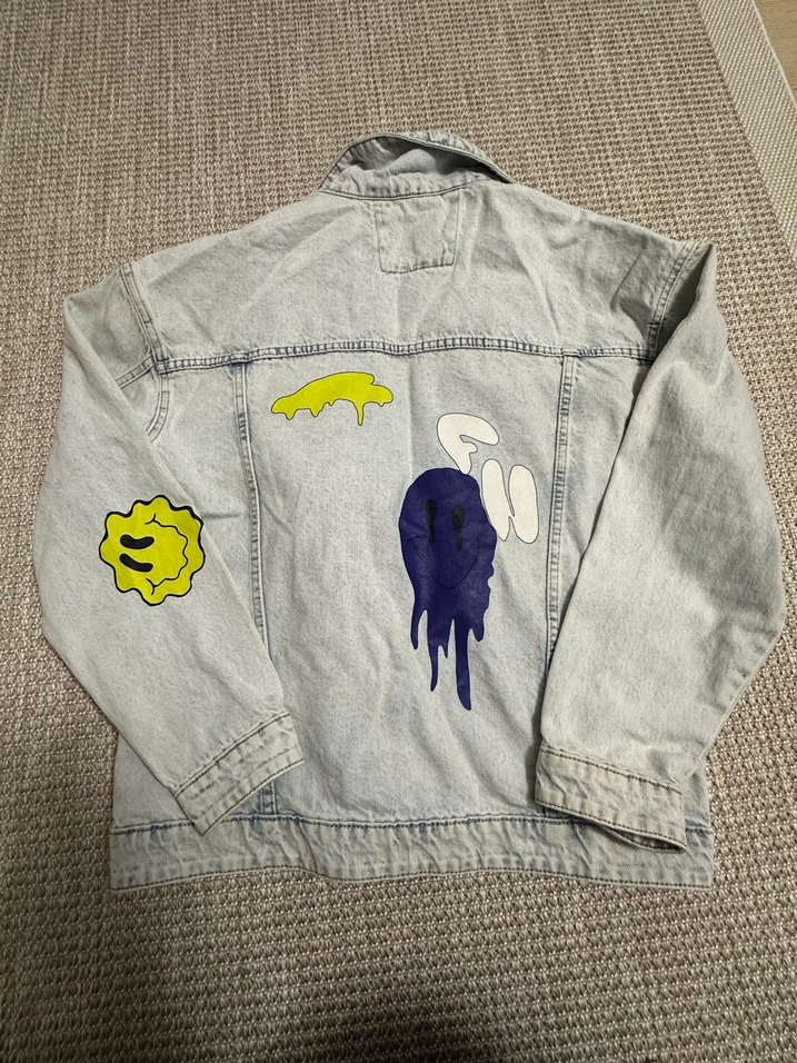 Gri Düğmeli Kadın Denim Ceket - Görsel 2