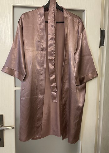 Saten Midi Kadın Sabahlık, Bohem Stil - Görsel 2