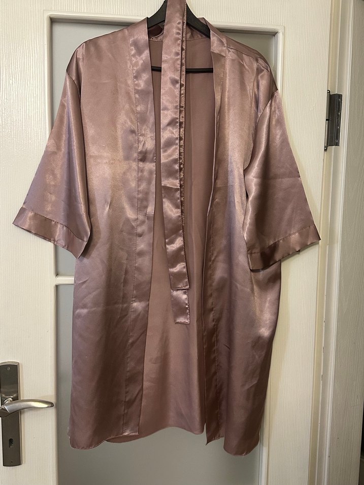 Saten Midi Kadın Sabahlık, Bohem Stil - Görsel 2