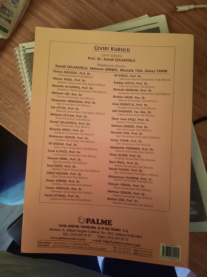 Palme Serway Fizik 1 fen ve mühendislik - Görsel 2