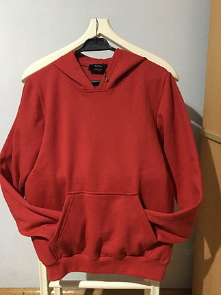 SIFIR BERSHKA KAPŞONLU SWEATSHIRT