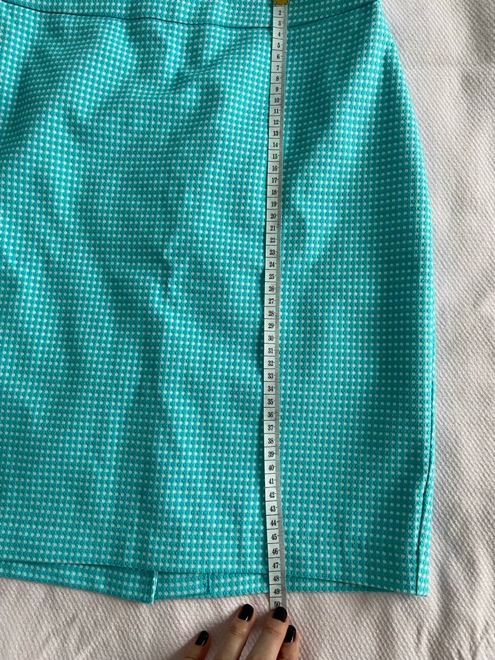 Turkuaz Midi Mini Etek - Görsel 5