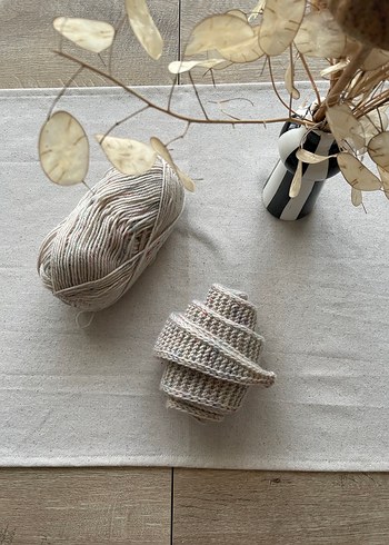 Bej Dokulu Kruvasan şal - Görsel 2