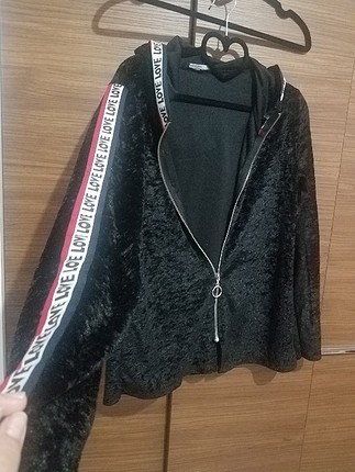  siyah yanları detay kadife dokulu parlak esortman üstü 